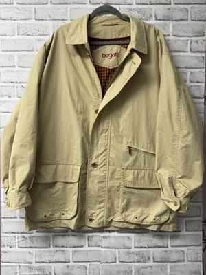 Bugatti Vintage Jacket Men’s 27” Pit To Pit. Plaid Lining, Zip Front. - Image 1 of 4