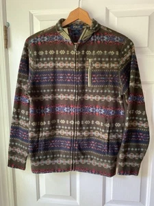 Polo by Ralph Lauren Boy'Aztec Western Fleece Jacket Full Zip Navy Size L 14-16 - Picture 1 of 8