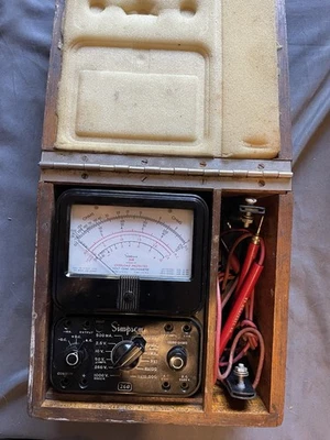 Vintage Simpson 260 Series 5P Analog Multimeter With Handle - Image 1 of 4