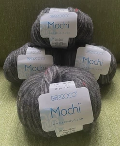 Berroco Mochi Yarn-  Alpaca Wool Blend - Salt and Pepper  #3257 - 4  Balls - Picture 1 of 7