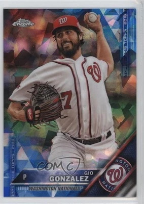 2016 Topps Box Set Chrome Sapphire Edition /250 Gio Gonzalez #47 - Image 1 of 2