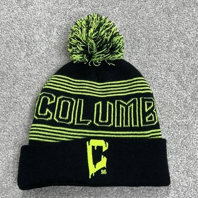 Sombrero de invierno tejido temático Columbus Crew X Goosebumps gorro 96 negro amarillo neón Foto 1 de 4