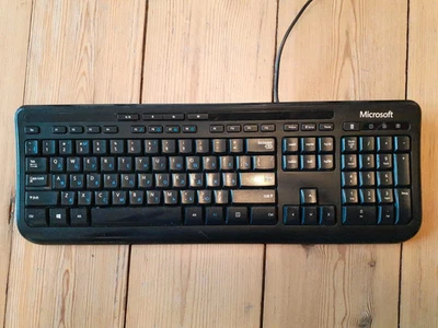 US-Microsoft Wired Keyboard 600 (auch mit russischen Buchstaben) - Bild 1 von 2