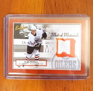 2005-06 Beehive Matted Materials Jersey Relic #MM-AH Maroon Ales Hemsky Oilers - Picture 1 of 2