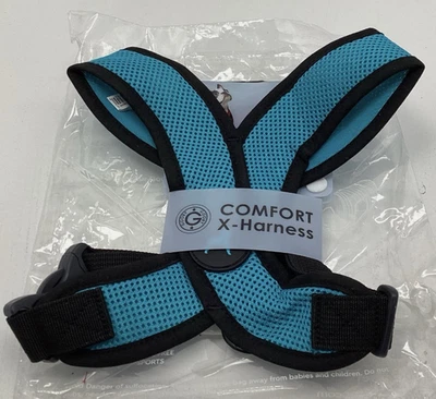 Goody Comfort X Head -in Harness Turquoise Large X frame For Small Dogs - Image 1 of 2