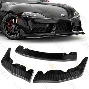 KIT DE CARROCERÍA ALERÓN LABIO PARACHOQUES DELANTERO FIBRA CARBONO REAL TOYOTA GR SUPRA A90 APTO 19-26 - Imagen 1 de 5