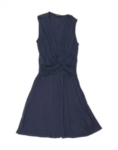 Maxi Vestido GUESS Mujer Sin Mangas IT 44 Mediano Azul Marino Modal AN08 - Imagen 1 de 4