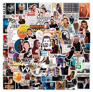 Menge 25 Morgan Wallen Wasserdicht Zufällig Vinyl Country Musik Skateboard - Bild 1 von 5
