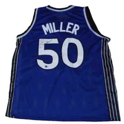 MIKE MILLER signed (ORLANDO MAGIC) #50 XL basketball jersey BECKETT BAS BQ83870 - Image 1 of 3