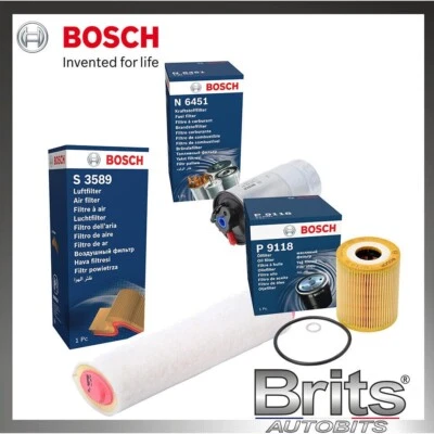 SERVICE KIT for RANGE ROVER L322 3.0 D - BOSCH OIL AIR FUEL FILTERS (2002-2012) - Image 1 of 4