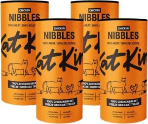 KatKin Chicken Nibbles 4 pack 4x50g 100% Chicken Breast Freeze-Dried Cat Treats