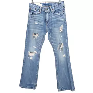 Abercrombie Fitch Womens Jeans Baxter Low Rise Slim Boot 100% Cotton Size UK 12 - Picture 1 of 12
