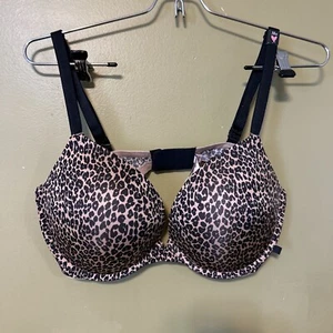 VICTORIA SECRET 38D VERY SEXY PUSH-UP Bra Animal  Print Underwired - Picture 1 of 8