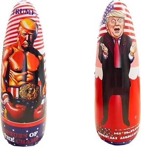 President Donald Trump Inflatable Punching Bag-2 Sided Tumbler Balloon-Indoor an - Picture 1 of 4
