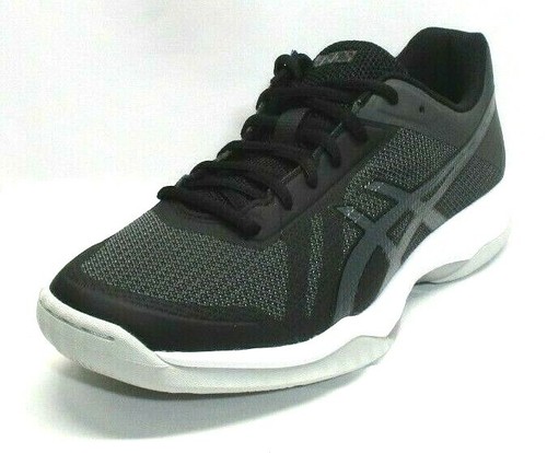Asics Uomo Gel Tactic Interno Scarpe Col Tacco Nero Grigio Scuro