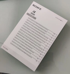 Sony Alpha 600 Camera Instruction Manual in 14 Languages Printed Size A5 Bound - Picture 1 of 13