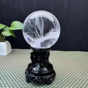 1.83LB Top Natural Clear crystal Ball Quartz Crystal Sphere Reiki - Picture 1 of 7