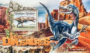 SELLOS DE DINOSAURIOS TOGO S/S MNH 2016 ANIMALES PREHISTÓRICOS TIRANOSAURUS REX REPTIL - Imagen 1 de 1