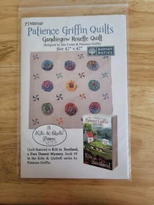 New Gandiegow Rosette Quilt Quilt Pattern Patience Griffin PTNB0140 - Picture 1 of 1