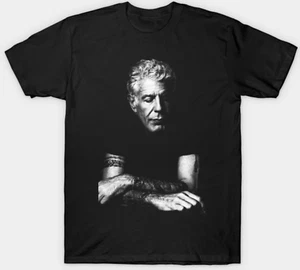 Anthony Bourdain Celebrity Chef Short Sleeve T-shirt Mens Unisex S-3XL - Picture 1 of 2