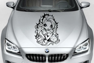 Tribal Gothic Girl Fantasy Anime Vinyl Decal Graphic Car Truck Hood Side USA - Picture 1 of 1