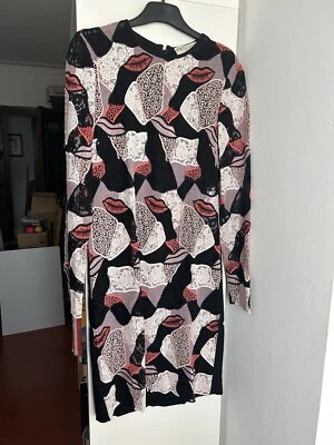 Emilio Pucci Dress Pre-Fall 2016 Lips Print with Silk Slip – IT 42 - Imagen 1 de 4