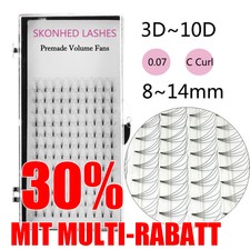 3D~10D Russian Premade Volume Fans Wimpernverlängerung C Curl 0.07 Dicke Wimpern