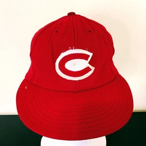 Vintage CINCINNATI REDS Hat Wilson 100% Wool Made In USA Size 7 1/4 - Picture 1 of 8