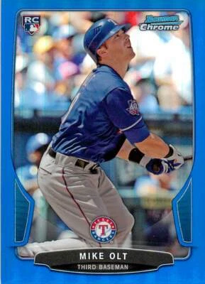 MIKE OLT 2013 Bowman Chrome RC BLUE REFRACTOR /250 Rangers #83 - Image 1 of 2