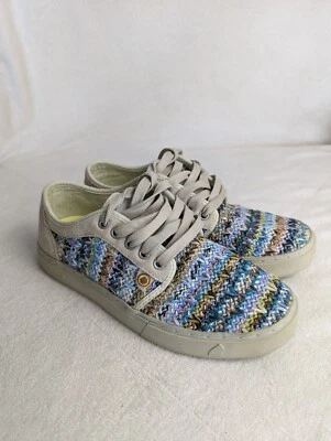 Satorisan Womens Shoes Handmade Woven Suede Multi Color Size 38 US 7.5 Sneakers - Image 1 of 4