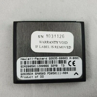 HP Q2635EA / Q2635-60003 Compact Flash 32MB Firmware for LaserJet 4650 9040 9050 - Image 1 of 2