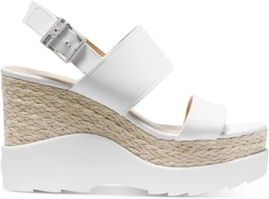 Michael Kors OPTIC WHITE Rhett Keilabsatz Plateau Sandale Gr: 10M -- jetzt 99,99 $ - Bild 1 von 7