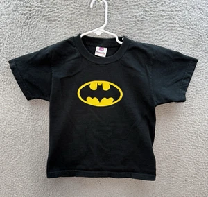Vintage Underoos Shirt Boys Youth Medium Black Crewneck Batman DC Comics 1990s - Picture 1 of 8