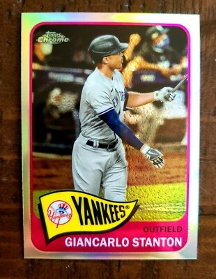 2021 Topps Series 2 Giancarlo Stanton Chrome Redux Refractor TH65-34 and T65-36  - Image 1 of 4