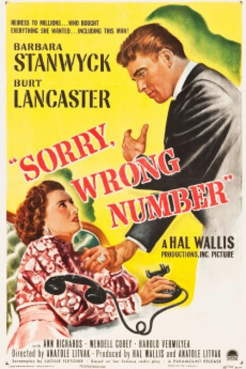 Sorry, Wrong Number (1948) DVD Barbara Stanwyck, Burt Lancaster - Image 1 of 1