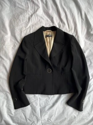 Blazer corto Gerry Weber vintage negro para mujer talla EU 40/ US 6 (S) #089 Foto 1 de 4