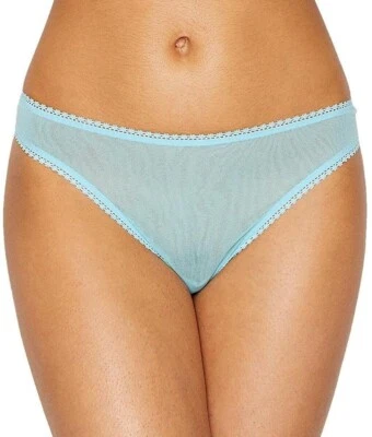 Tanga en Gossamer de malla para mujer S/M turquesa pastel cintura elástica transparente Foto 1 de 4