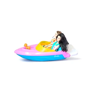 Barbie Boot, Welpe und zwei Barbie Schwimmer im Wasser verschiedene Set gebrauchter Zustand - Bild 1 von 16