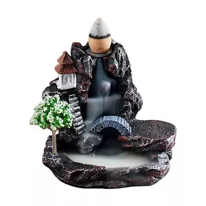 Waterfall Burner Backflow Incense Cones Burner Holder Home Decor Handcraft Gift - Picture 1 of 12