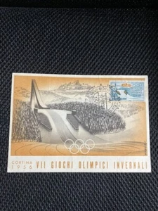 Tarjeta Postal FDC Juegos Olímpicos Por Cortina 1956 Trampolín Viaggiata - Color - Picture 1 of 1