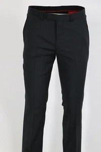 PANTALONES DE TRAJE HUGO BOSS, Mod. HopeS, talla 56 / US 40R, gris oscuro - Imagen 1 de 7