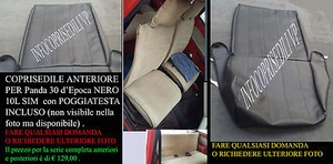 FIAT PANDA 30-45 SITZBEZÜGE VORNE 1 STÜCK TON 10L SIM EINFARBIG - Bild 1 von 2