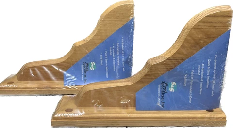 Pine Bracket Wood Corbel Brackets, 7" x 11", Natural Unfinished, Paint or Stain Cover