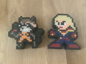 PIXEL PALS set of 2, Rocket Racoon & Captain Marvel, Marvel vs. Capcom,💡 up - Picture 1 of 2
