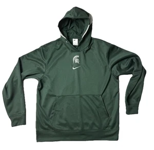 Sudadera con Capucha Nike Michigan State Para Hombres M Verde Dri Fit Spartans Pullover Sudadera - Imagen 1 de 10