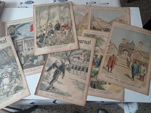 Le petit journal Lot de 8 thème  Madagascar  vers 1890-1900 - Picture 1 of 5