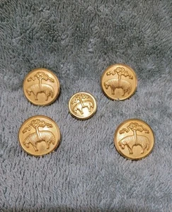 BROOKS BROTHERS SHEEP LOGO GOLDEN FLEECE WATERBURY BLAZER REPLACEMENT BUTTON SET - Picture 1 of 2