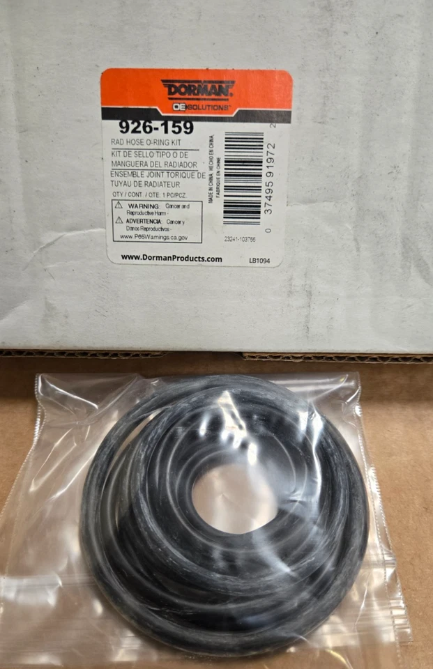 Genuine Dorman 926-159 Radiator Coolant Hose O-Ring Kit for 2011-2018 Ford F-250 - Image 1 of 1