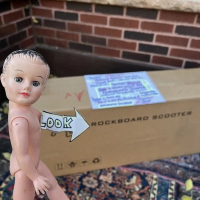 Rockboard Scooter 200 lbs. capacity, Kick Action.new Old Stock In Orig Box Rare - Image 1 of 4