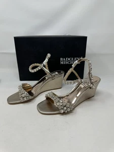 Badgley Mischka Damen-Sandalen Glitzer-Stilettoabsatz Größe 6 - Bild 1 von 13